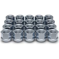 Car Rims White Knight 1304-1S-20AM Chrome 1/2"-20 Open-End Bulge Acorn Lug Nut 20 Pack