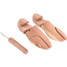 vidaXL Shoe stretcher with shoe horn 44-45 solid wood cedar