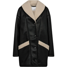 Co'Couture Jacka SibbaCC Shearling Box Jacket - Svart