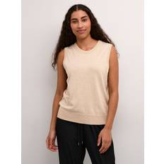 Kaffe Kalizza Knit Slipover Kvinde Feather Gray