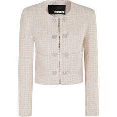 ROTATE Birger Christensen Ytterkläder ROTATE Birger Christensen Boucle Cropped Jacket - Rosa