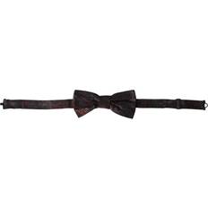 Mehrfarbig Krawatten Dolce & Gabbana Floral Adjustable Neck Bow Tie Brown