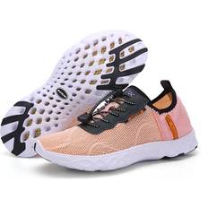 Pink Water Shoes Whatseaso Water Shoes for Women Pink Lightweight Quick Dry Aqua Barefoot Athletic Sports Shoes for Swimming Boating Surfing Running Women/7 Men