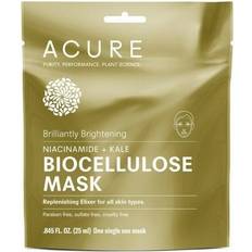 Gold Facial Masks Acure Brilliantly Brightening Biocellulose Mask 1 Single