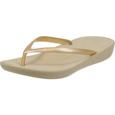 Fitflop Gold Slippers & Sandals Fitflop Iqushion High Rebound Air Foam Womens Sandal Gold