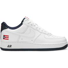 Nike Air Force 1 Low QS Puerto Rico - True White/Obsidian/Comet Red