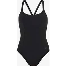 Speedo Shaping Crossback Swimsuit - Musta