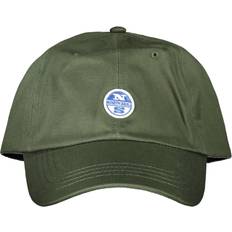 North Sails Green Cotton Cap with Visor and Logo