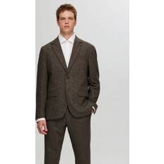 Herre - Hvite Dresser Selected Checked Blazer - Brownie