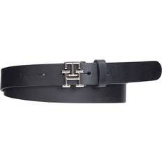 Tommy Hilfiger Black Accessories Tommy Hilfiger Leather Logo Belt - Black