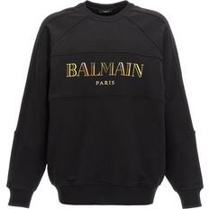 Balmain Uomo Maglioni Balmain Felpa in Cotone Girocollo con Logo - Male