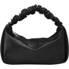 Satin Mini Scrunchie Bag - Black