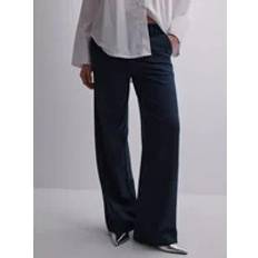 Object Wide Leg Tailored Trouser - Navy