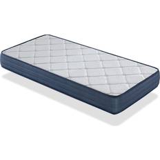 Bleu Matelas à Ressorts 100x190 Laura Épaisseur 18 cm Mousse Matelas à Ressorts