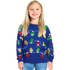 Long Sleeves Christmas Sweaters Children's Clothing Tipsy Elves Christmas Lights Ugly Sweater - Boy's