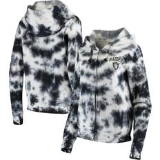 New Era Jackets & Sweaters New Era Women's Black Las Vegas Raiders Tie Dye Fleece Full-Zip Hoodie