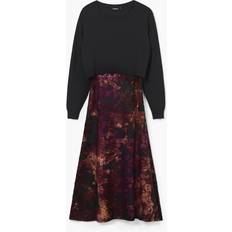 Desigual Clothing Desigual Robe Midi Imprimée - Multicolore