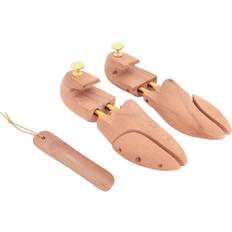 vidaXL Shoe stretcher with shoe horn 44-45 solid wood cedar