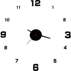 Pricenet Black 4 Large Numerals Wall Clock