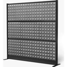 Room Dividers Luxor Studio Modular Wall System 70" H x 70" W Gray PPWL002 Room Divider
