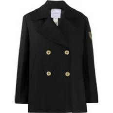Patou Double-Breasted Wool Coat - Black