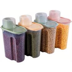 Handwash Food Containers Youyijia Cereal Food Container 4pcs 2.2L