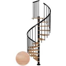 Svarta Spiraltrappor Dolle Montreal Ek Multiplex 9005 Classic3 12T Ø120