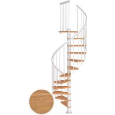Trappor & Räcken Dolle Montreal Spiral Ek Oljad 9016 Classic3 12T Ø120