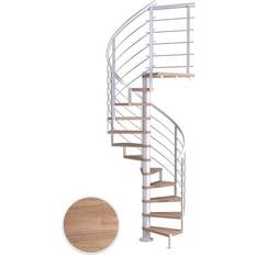 Trappor & Räcken Dolle Montreal Spiral Ek Oljad 9016 Design 13T Ø120