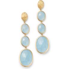 Topaz Earrings Marco Bicego 18K Yellow Gold Siviglia Aquamarine Graduated Drop Earrings