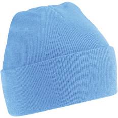 Beechfield Soft Feel Knitted Winter Hat - Sky Blue