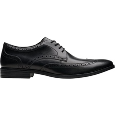 Men - Textile Oxford Clarks Brandon Limit Brogue - Black