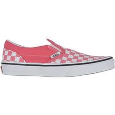 Vans classic slip on barnskor Vans Youth Classic Slip-On Checkerboard - Honeysuckle Pink