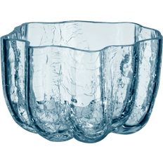 Blåa Värmeljuslyktor Kosta Boda Crackle Ljuslykta Cirkulär 58 mm Klar - Transparent Värmeljuslykta 5.8cm