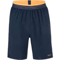 KIPSTA CLR Football Shorts - Steel Blue/Fluorescent Pastel Orange