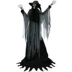 Skeletons Haunted Hill Farm Skeletons Motion Activated Macabre Skeleton Witch Black