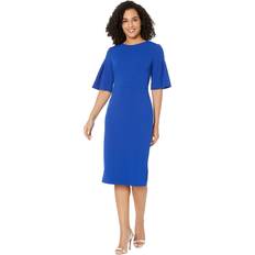 Calvin Klein Men Dresses Calvin Klein Flutter Sleeve Sheath Dress - Blue