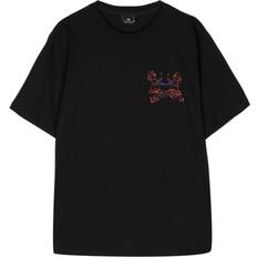 Black 'Happy International' Print T-Shirt