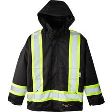 Work Jackets on sale Viking Professional Insulated Journeyman 300D Trilobal Rip-Stop FR Jacket Waterproof Flame Retardant Hi Vis Jackets for Men, Black