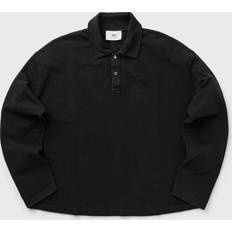 Ami Paris Herren Poloshirts Ami Paris DE COEUR Long Sleeves Polo men - Black