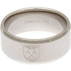 West Ham United F.C. Band Ring Large Silver