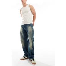 Weekday Galaxy Loose Fit Baggy Jeans - Heavy Blue Wash