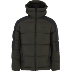 Peak Performance Down Puffer Hood Jacket - Olive Extreme/Black