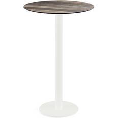 Bartische Veba Urban White /Tropical Wood Bar Table 70cm