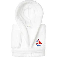 S Bath Robes Children's Clothing Sweet Kids SUPER Plush Double Brushed Hooded Bathrobe - White