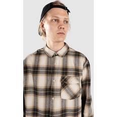 Hombre - Plata Camisas DC Marshal Flannel Camisa - Silver Lining Plaid