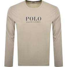 Polo Ralph Lauren Cremefarvet Langærmet Lounge-T-Shirt - Hvid