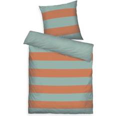 Heimtextilien Tom Tailor Wendebettwäsche Set 80x80 cm - Baumwolle Bettbezug Orange