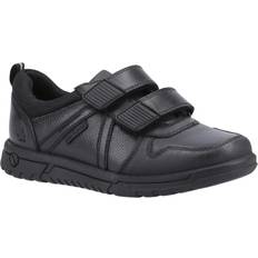 Halbschuhe Hush Puppies Jungen Schul-Uniform-Schuhe "Spencer" Leder FS10958 - Schwarz