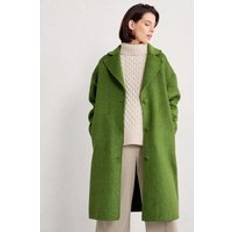 Cashmere Outerwear Seasalt Cornwall Wool Blend Coat - Cut Grass